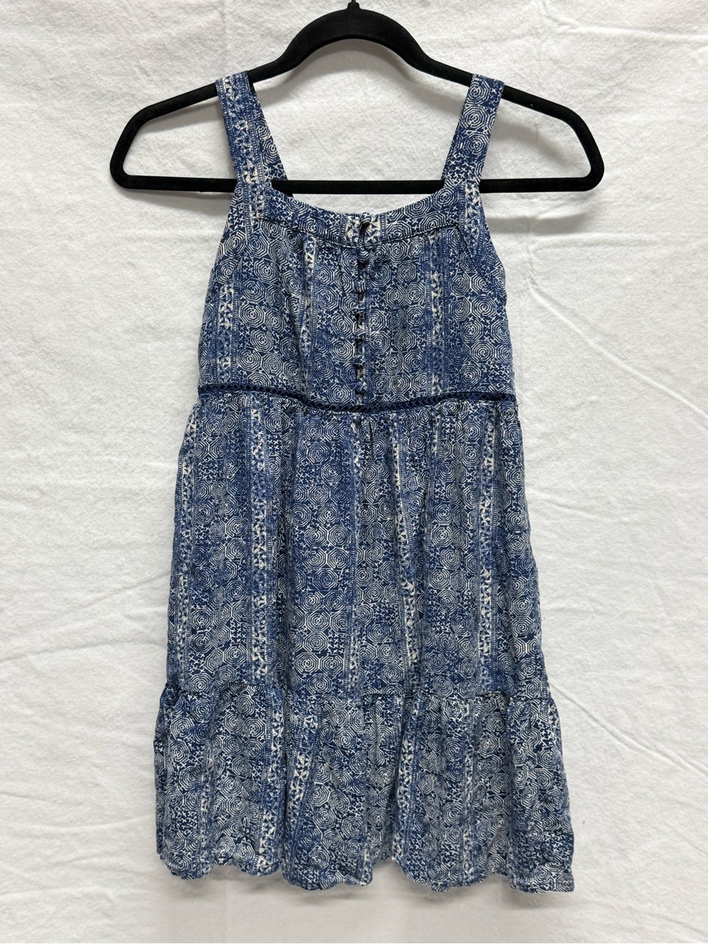 Blue Rain Blue Printed Tiered Sundress for Girls